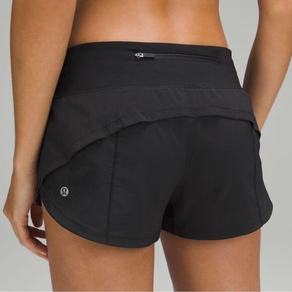 Lululemon Speed Up LR Short 2.5" *Lined size 10 Black NEW - Picture 1 of 8